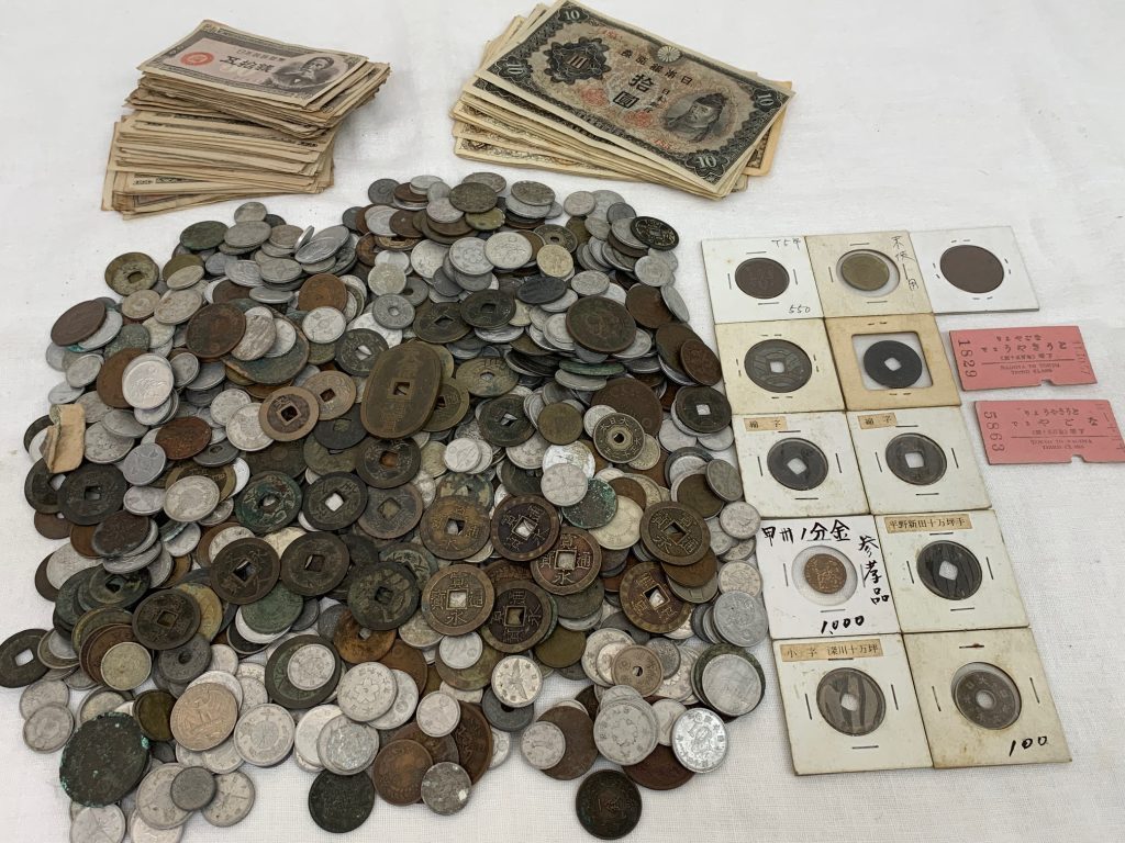 古銭を大量に買取りました。買取専門店 源 津山インター店